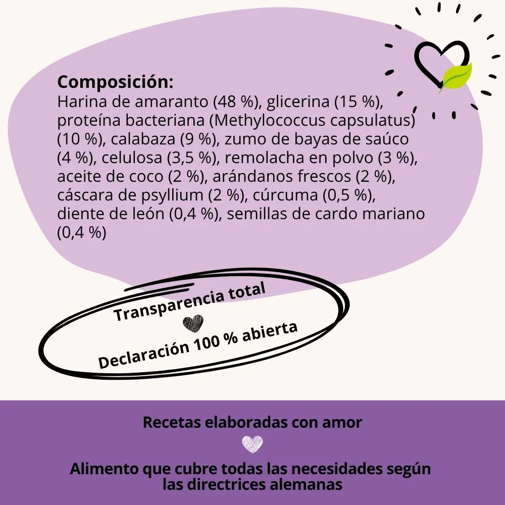 BugBell BellyVital Feed - hipoalergénico, sem grãos, com proteína de inseto, psílio e mirtilos. - Image 3