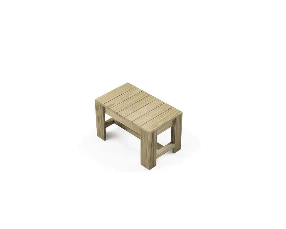 Banco De Madera 75 X 44 X 45 Cm Hortalia