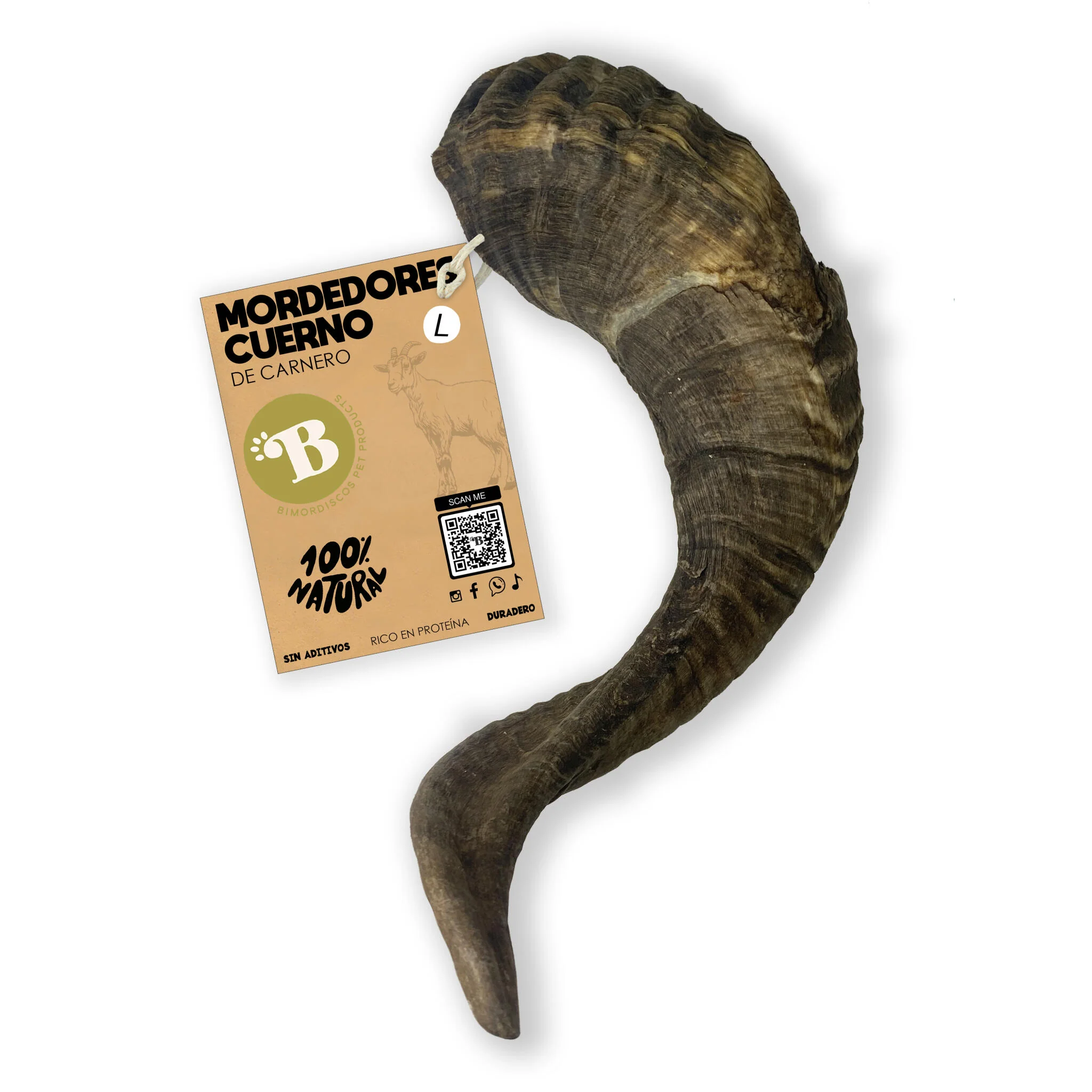 Bimordiscos Chifre De Carneiro Para Cães L