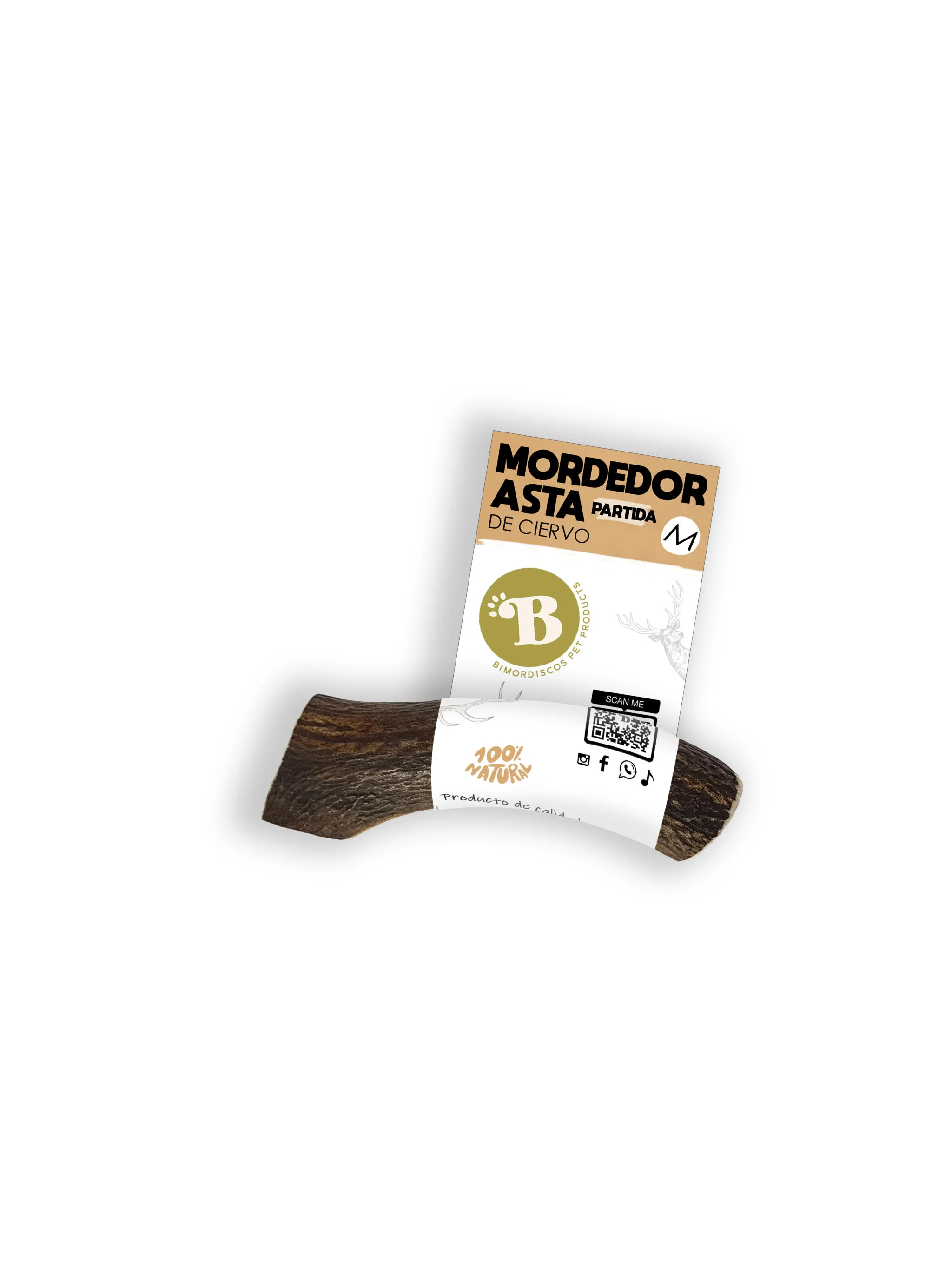 Bimordiscos Chifre De Veado Dividido Para Cães Pack 2 X L - Image 3