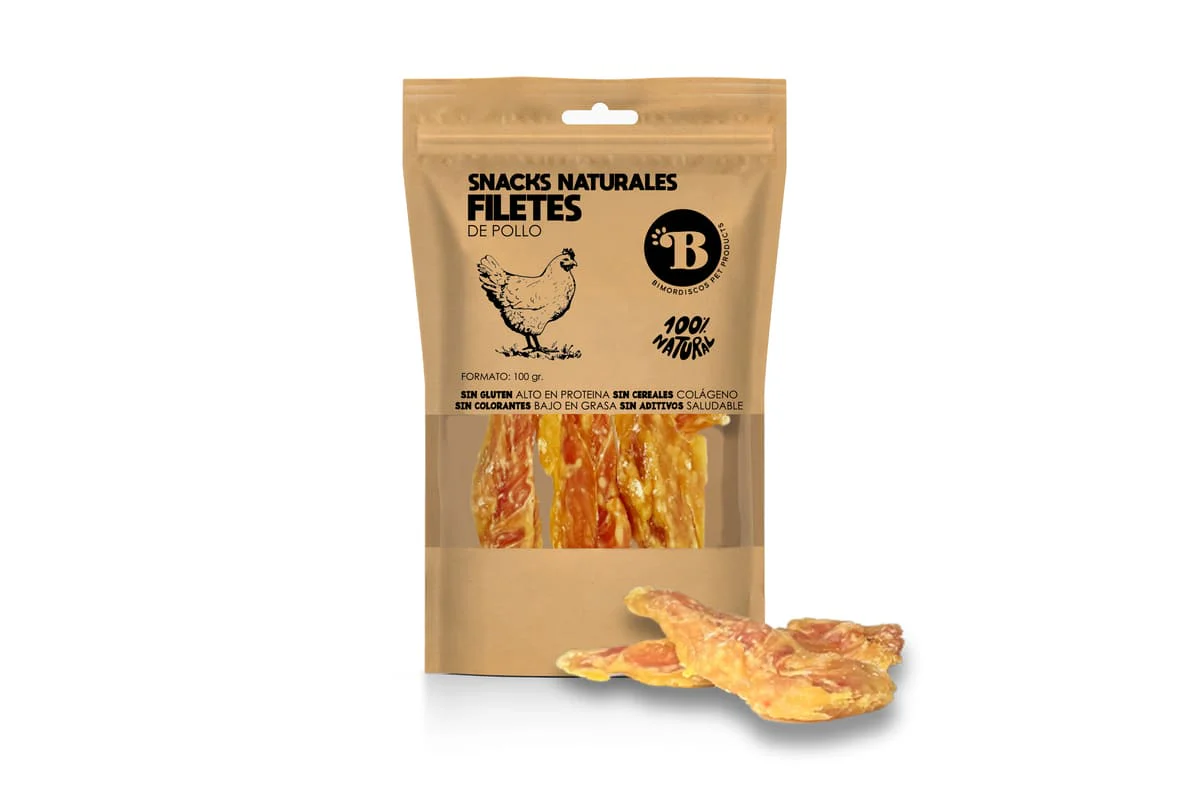 Bimordiscos Filés De Frango Para Cães E Gatos 500g