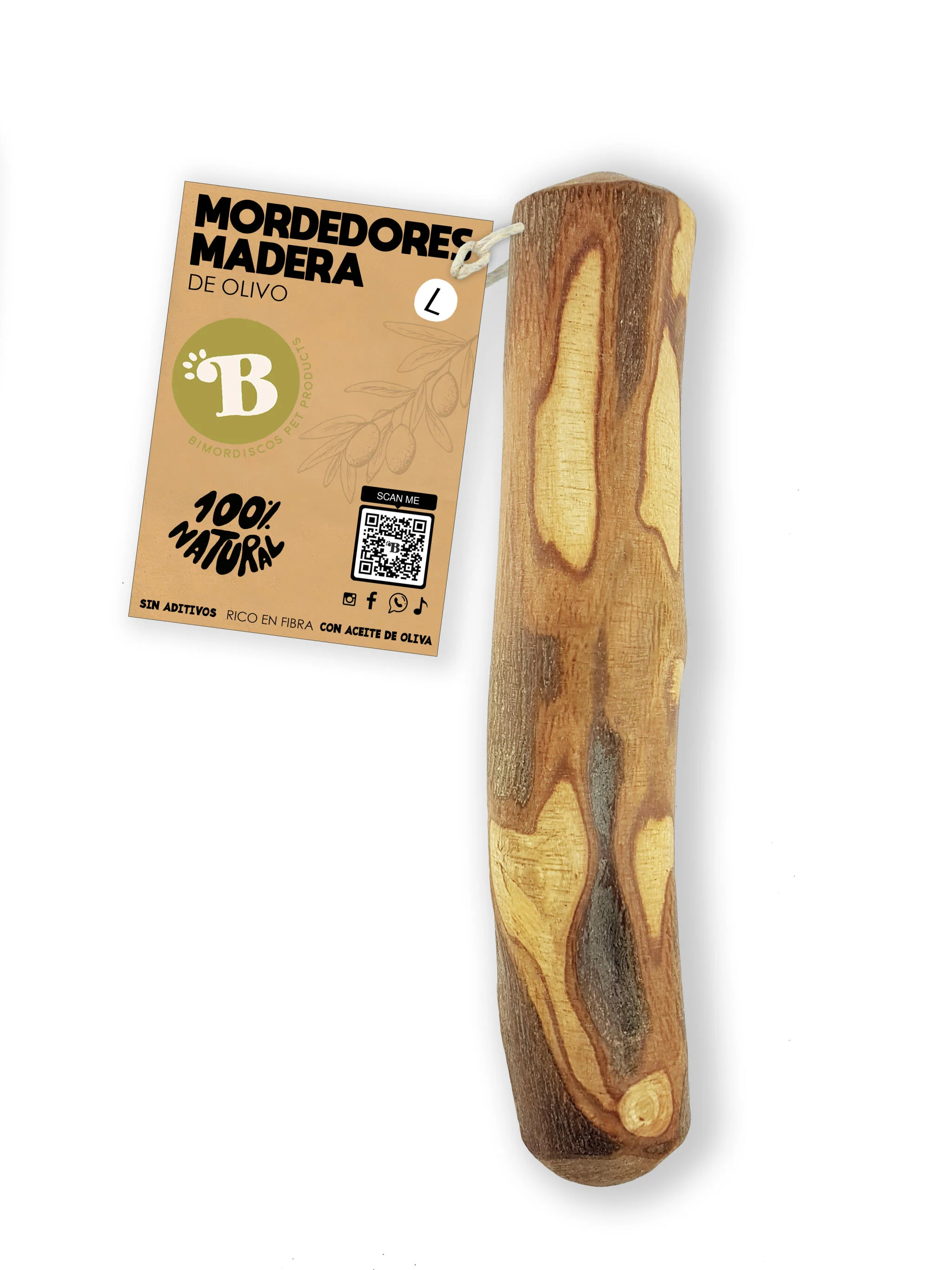Bimordiscos Madeira De Oliveira Para Cães Pack 2 X M - Image 3