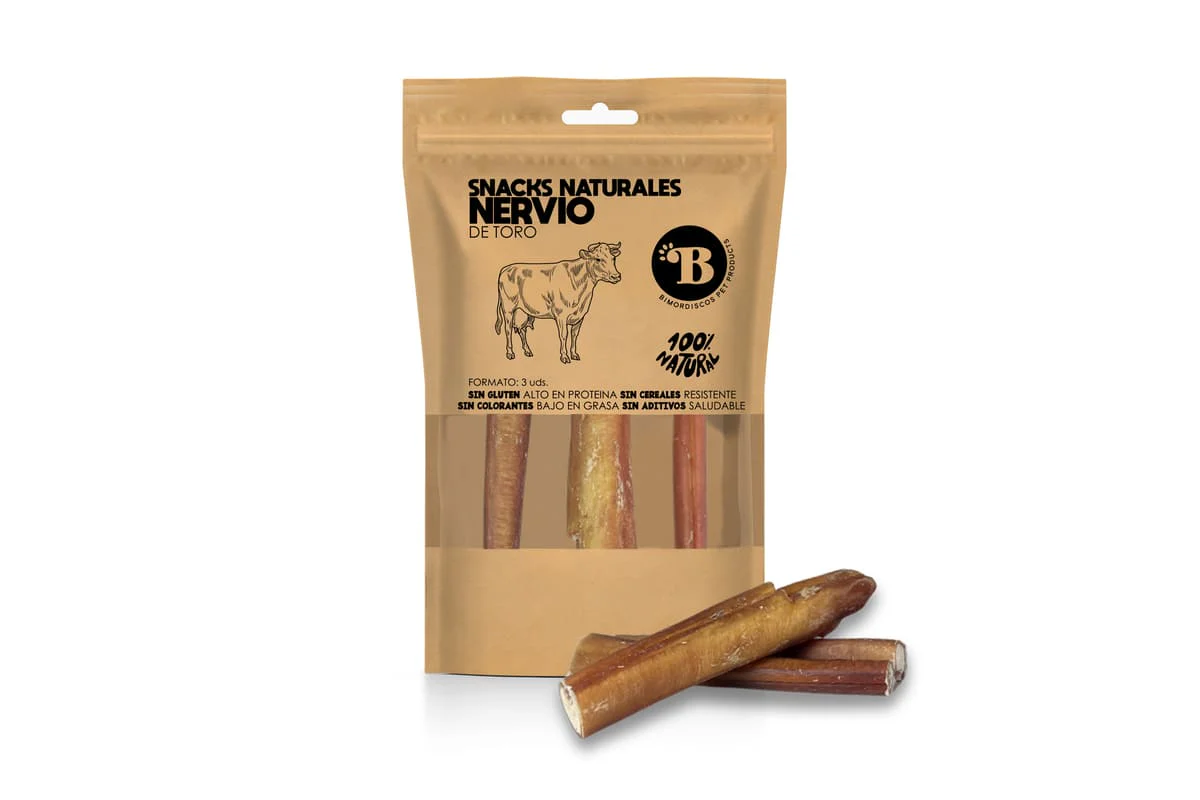 Bimordiscos Nervo De Touro Para Cães - 3 Unidades