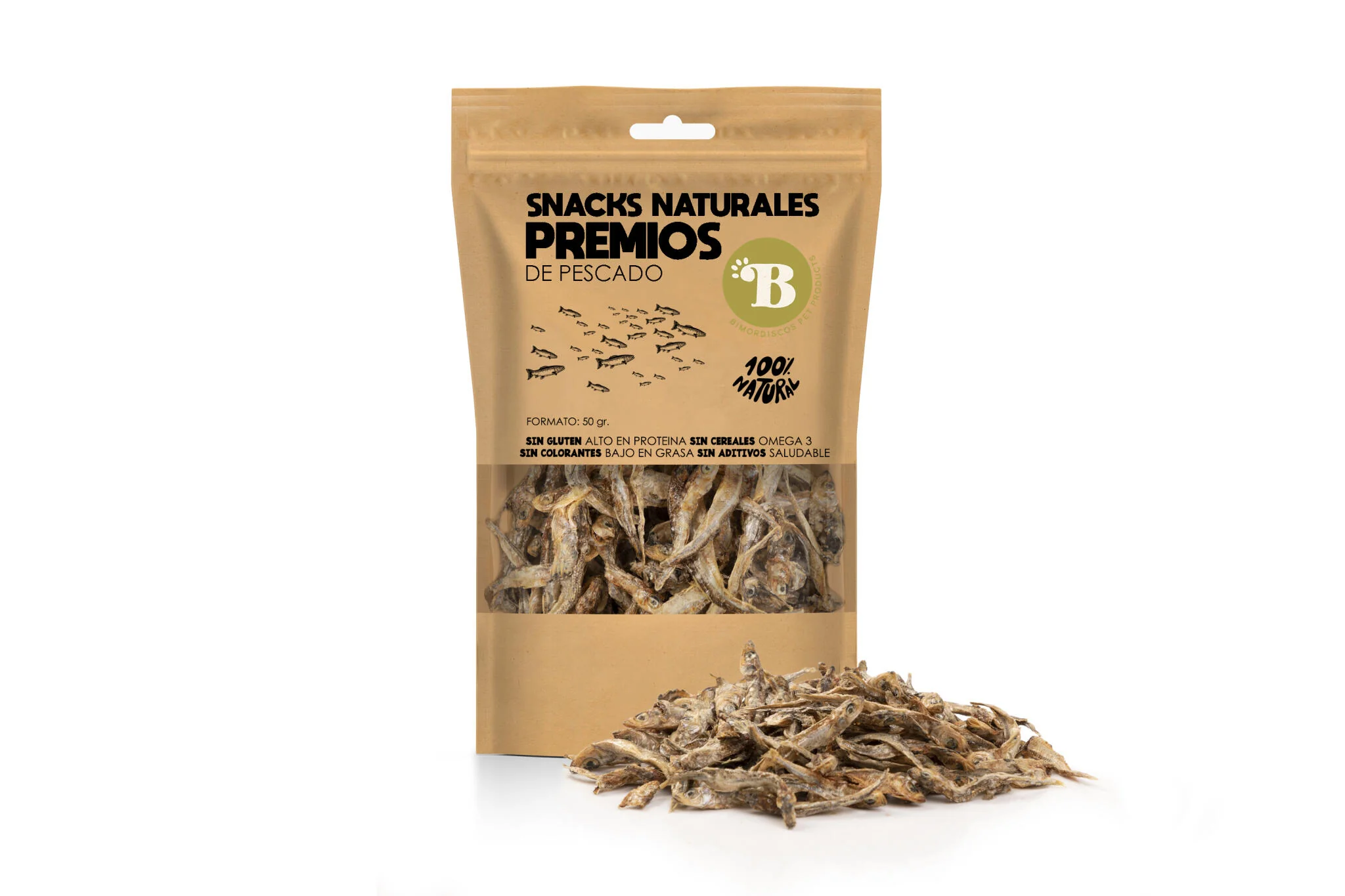 Bimordiscos Peixes Desidratados Para Cães E Gatos · 50g