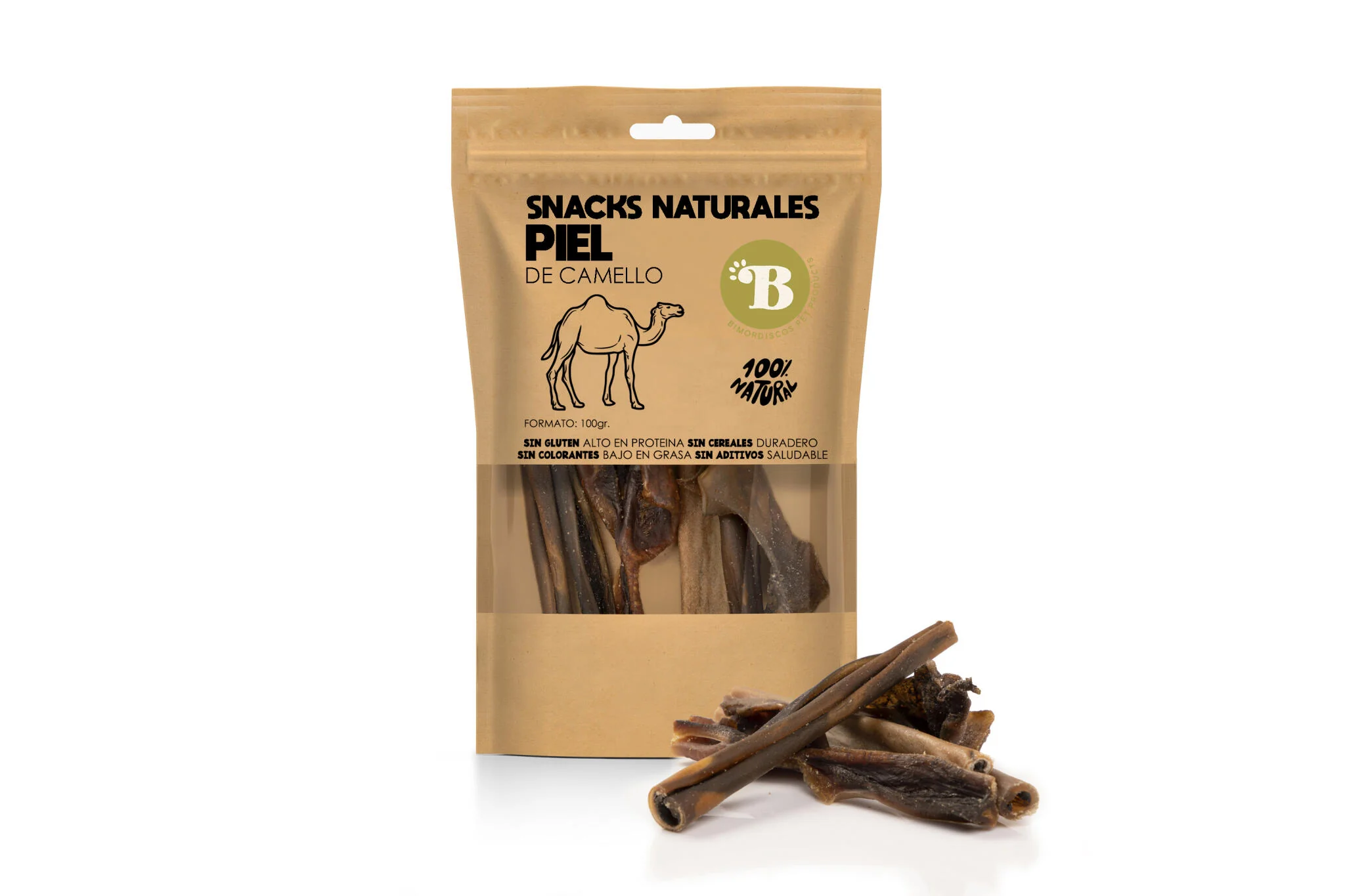 Bimordiscos Pele De Camelo Para Cães · 100g