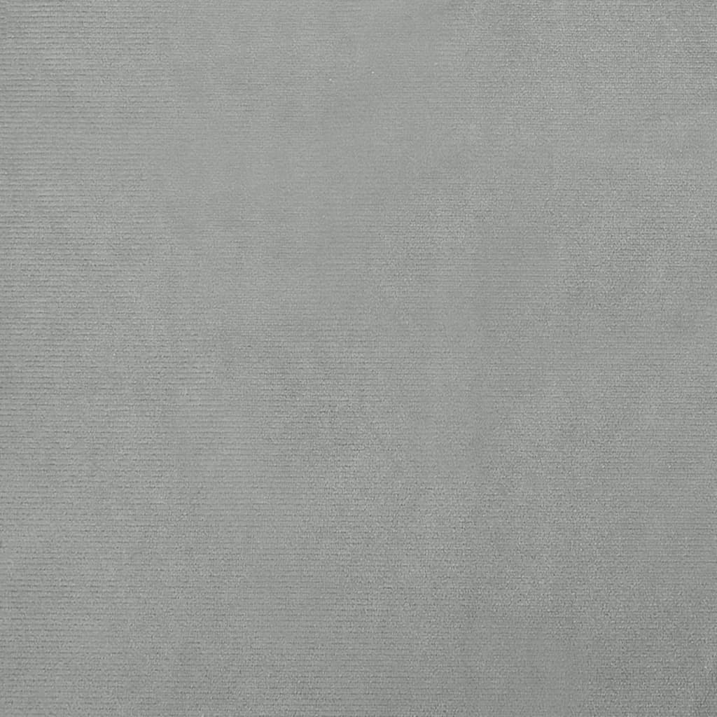 Cama De Cachorro De Veludo Cinza Claro 100x54x33 Cm / Vetonek - Image 6