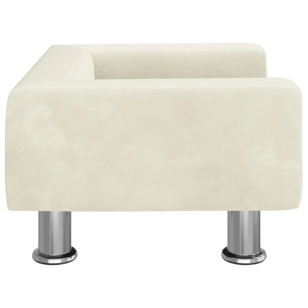 Cama De Cachorro De Veludo Creme 50x40x26,5 Cm / Vetonek - Image 6