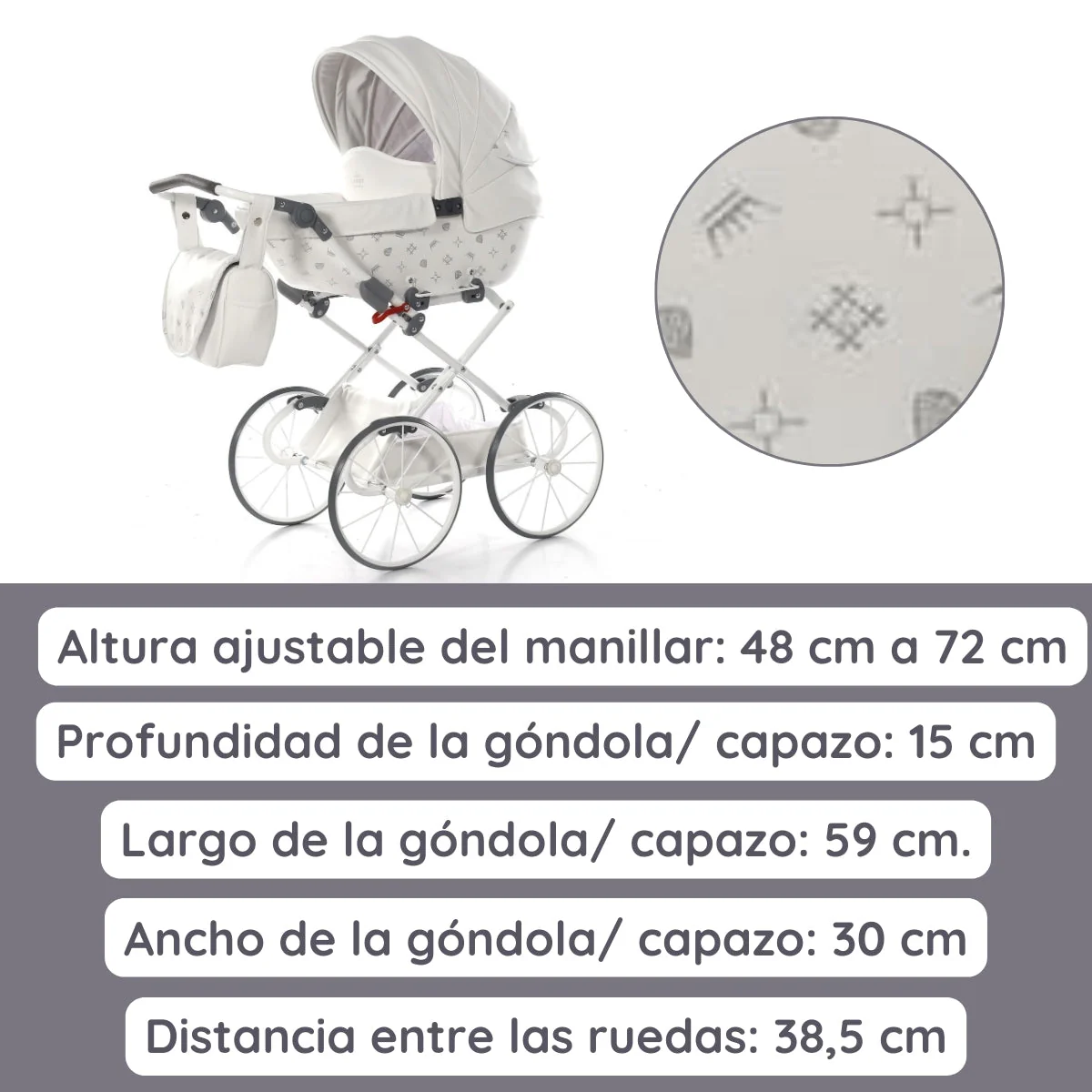 Carro De Muñecas Imperial Classic_white - Image 5