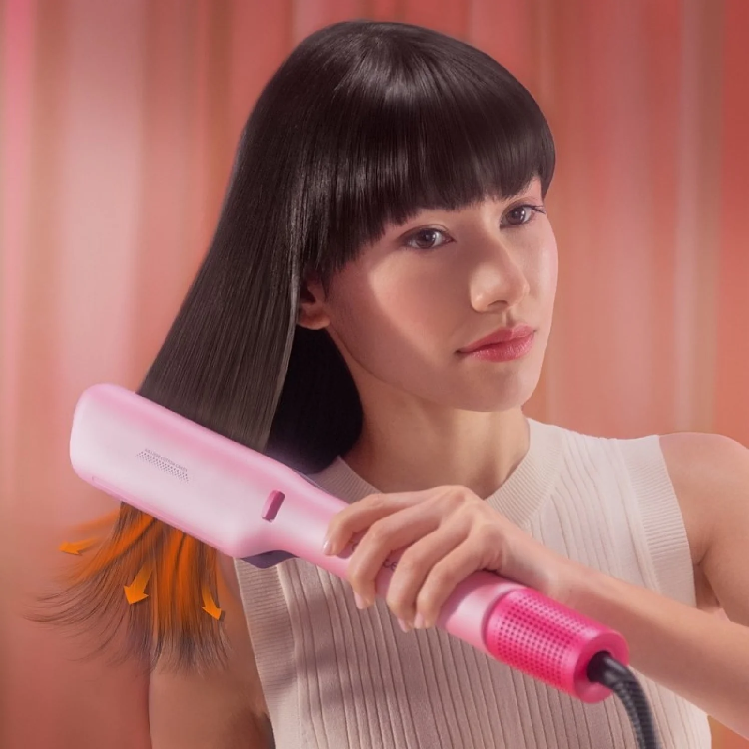 Cecotec Prancha De Cabelo Com Ar Air Lisse Olive. 600w, Protege O Cabelo, Tecnologia Iónica, Queratina E Óleo De Argan - Image 5