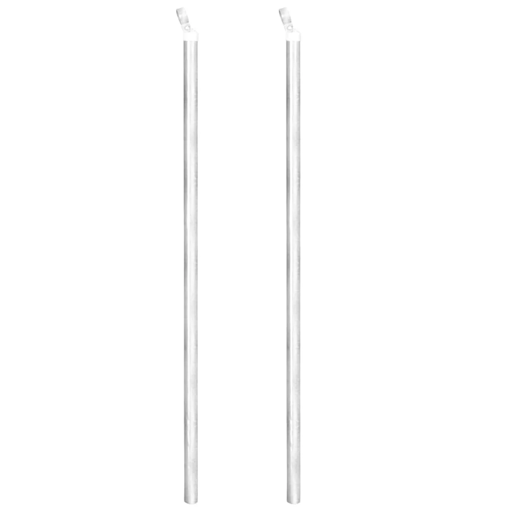 Cerca Metálica Da Tela E Postes De Aço Galvanizados Prata 15x1 M/vetonek - Image 6