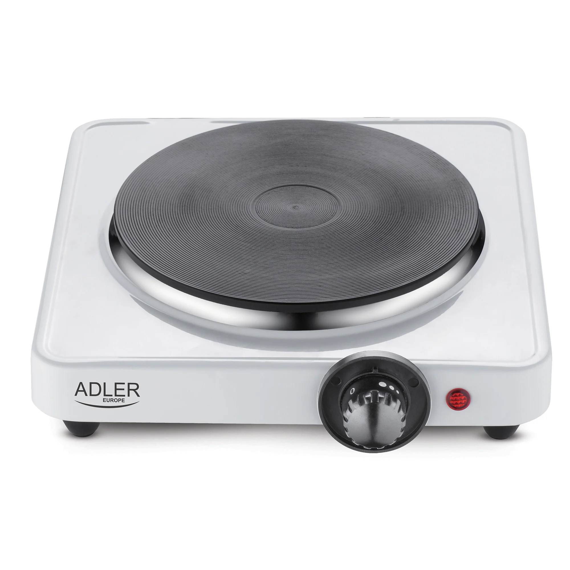 Fogão Portátil Elétrico 1 Queimador 18,5 Cm, Termostato Ajustável Adler Ad6503 Blanco