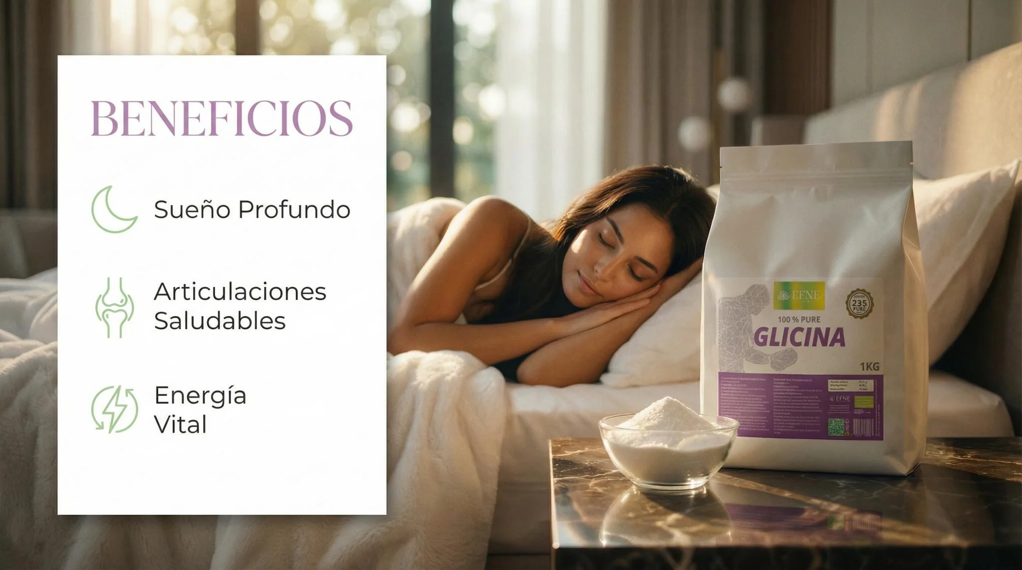 Glicina 100% Pura Efne 1 Kg | 333 Tomas | Aminoácido - Image 4