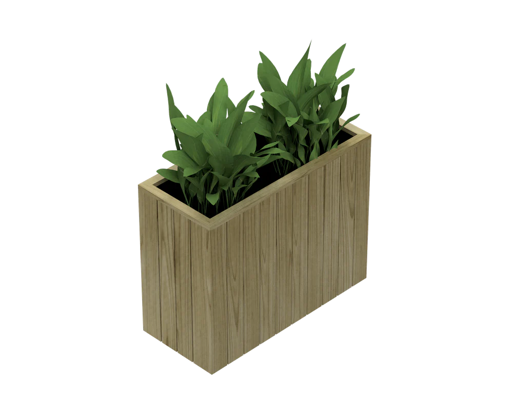 Jardinera Alta De Madera Autoportante 100 X 34 X 100 Cm Hortalia
