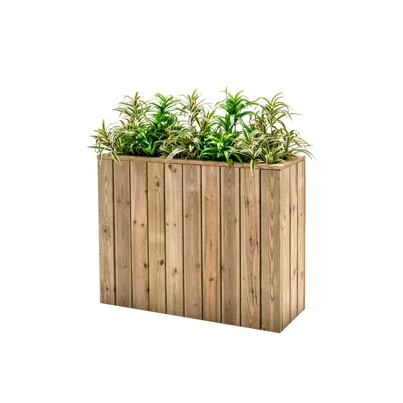 Jardinera Alta De Madera Autoportante 100 X 34,5 X 80 Cm Hortalia