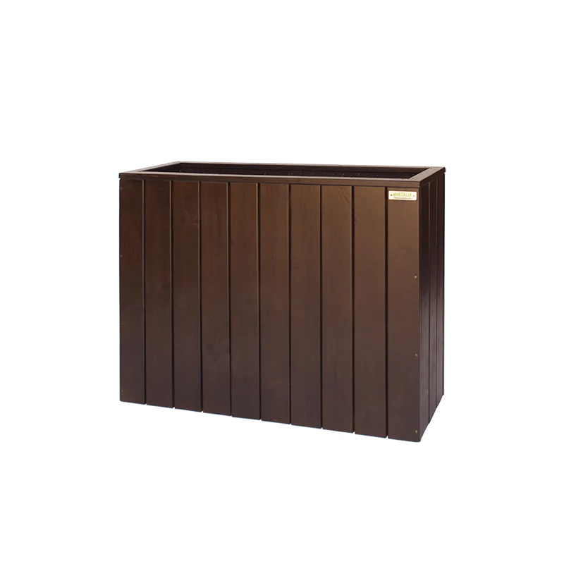 Jardinera Alta De Madera Autoportante 100 X 34,5 X 80 Cm Trendy Brown Hortalia