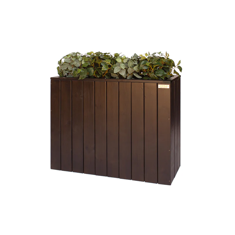 Jardinera Alta De Madera Autoportante 100 X 34,5 X 80 Cm Trendy Brown Hortalia - Image 2