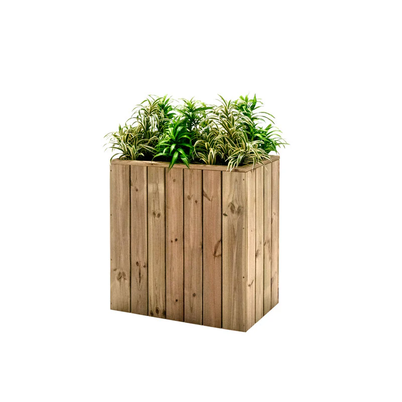 Jardinera Alta De Madera Autoportante 75 X 44,5 X 80 Cm Hortalia