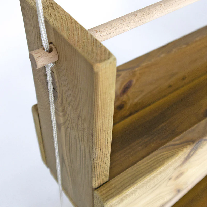 Jardinera Colgante Big Woody 3b De Madera Tratada Para Exterior Hortalia - Image 3