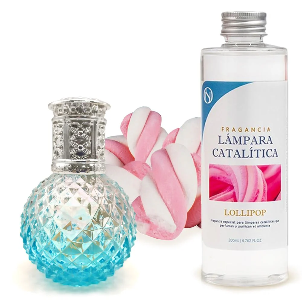 Lâmpada Catalítica Blue Diamonds + Aroma Lollipop 200ml - Elimina Os Maus Odores, Impurezas E Perfuma