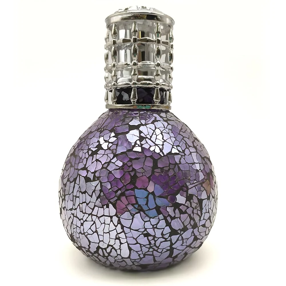 Lâmpada Catalítica De Mosaico Azul Oceano + Fragrância Aroma Lavender Expression 500ml -  Elimina Maus Odores E Perfuma - Image 2