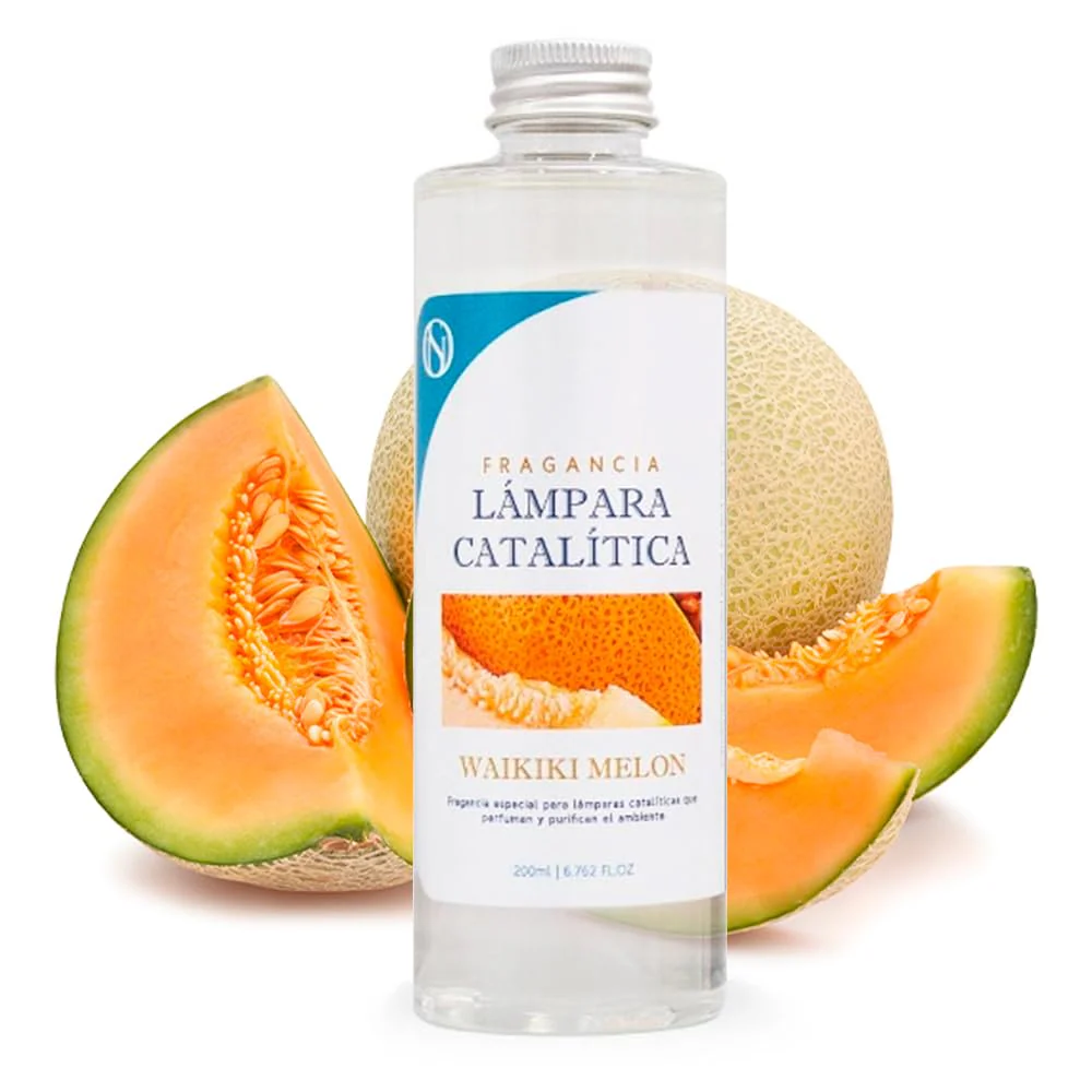 Lâmpada Catalítica Mosaico Azul Oceano + Aroma Waikiki Melon 500 Ml - Elimina Os Maus Odores E Perfuma - Image 3