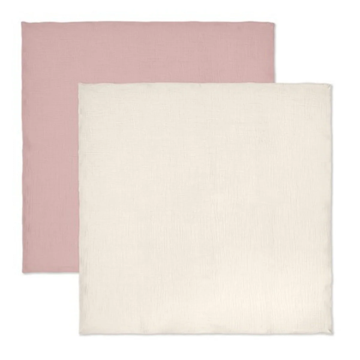 Pack 2 mantas de algodão para bebé 70x70 cor-de-rosa - Image 3