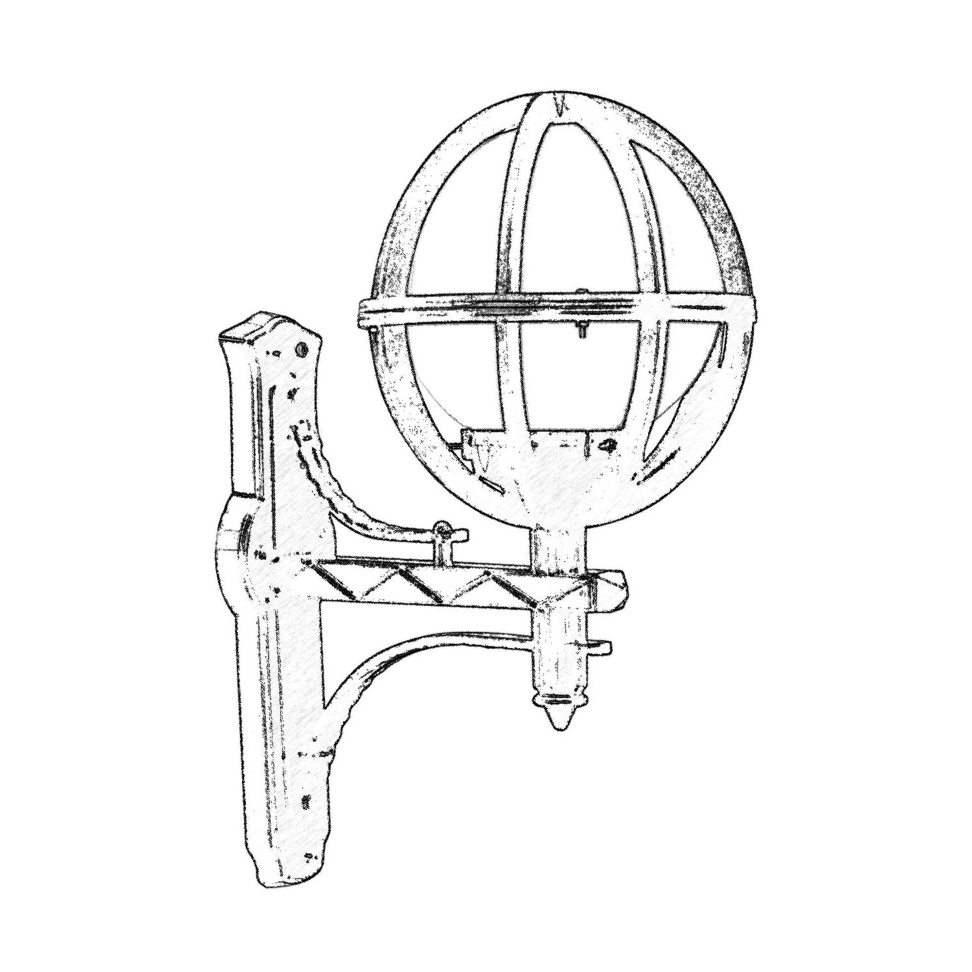 Parede Aplique Balão Em Ângulo Externo, Abdominais, Preto, 35x23x50, Tampa 27 Max 60 W - Image 2