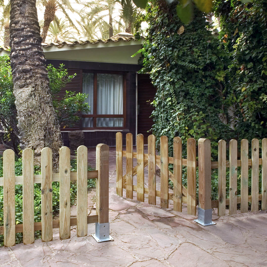 Puerta Valla Clásica Madera 0.80x1 M Nortene - Image 3