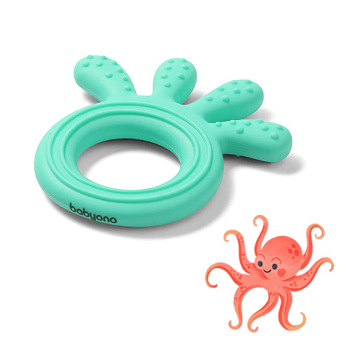Mordedor de Silicone Pulpito Texturas Menta - Image 6