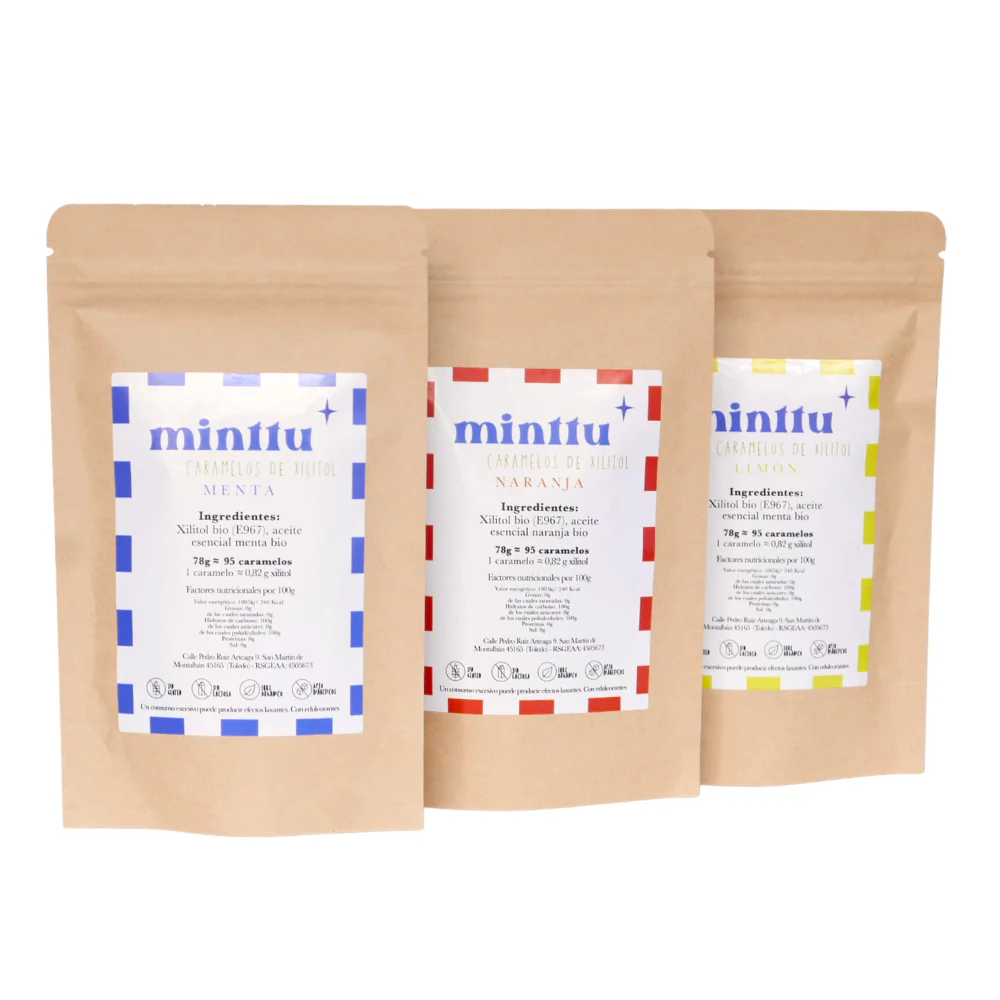 Rebuçados de Xilitol Pack Mensal – 3 x Laranja Grande
