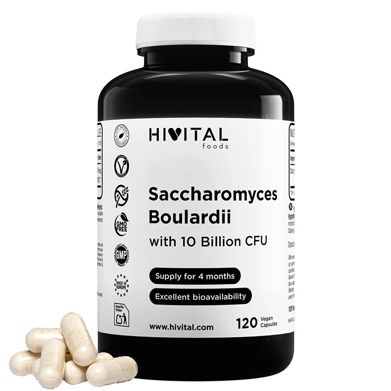 Saccharomyces Boulardii 10 Billion de UFC 120 cápsulas veganas