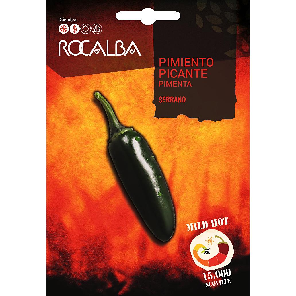 Sementes de Pimento Rocalba Serrano