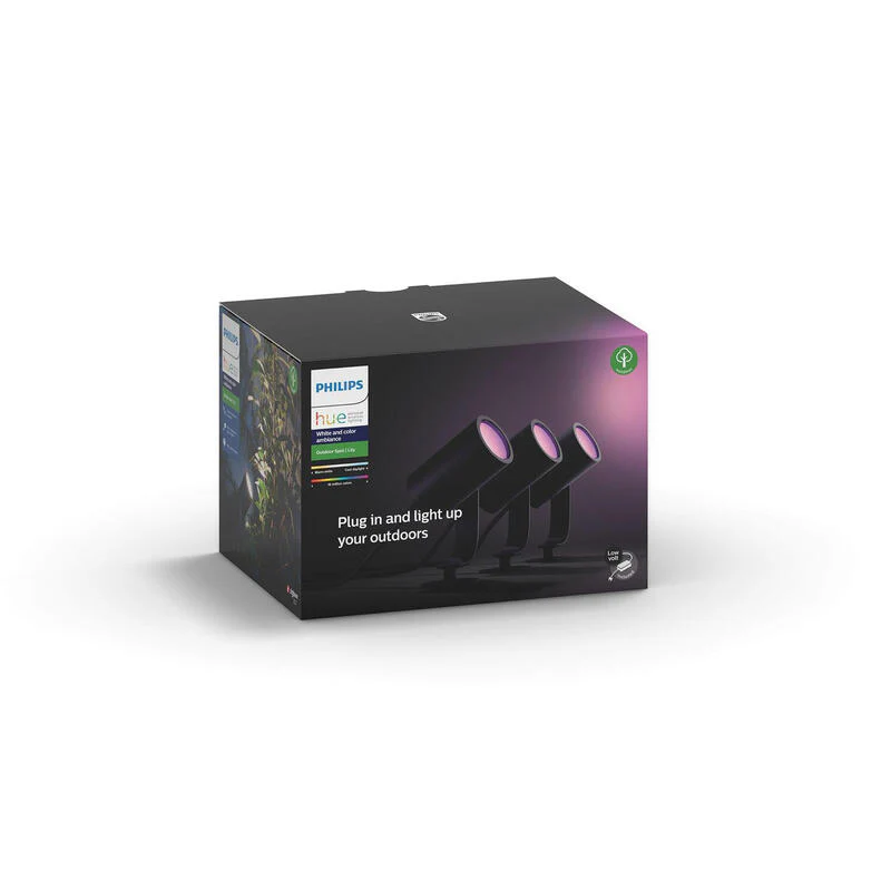 Projetor - Philips Hue Lily, 3 projectores, inteligente, exterior, LED, luz branca e cor, domótica - Image 3