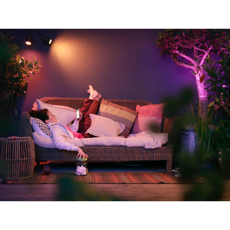 Projetor - Philips Hue Lily, 3 projectores, inteligente, exterior, LED, luz branca e cor, domótica - Image 4