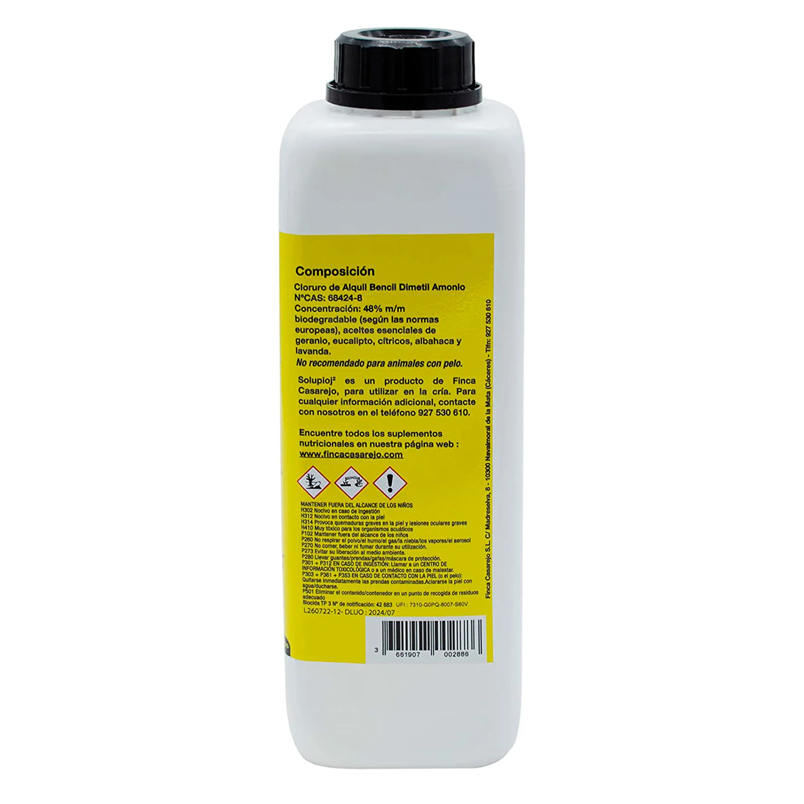 Solupioj (1 Litro) - Solução biodegradável para eliminar parasitas externos como piolhos, ácaros, carraças... - Image 4