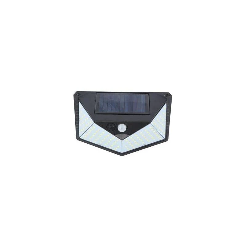 Elbat Aplique Solar 3 Caras - 250lm - Luz Fria 6500k - Sensor Movimiento - Bateria 1200mah