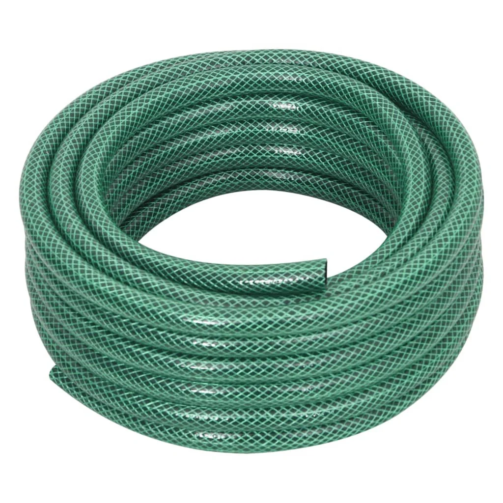 Vidaxl Mangueira de jardim com acessórios em pvc verde 0,5 20 M