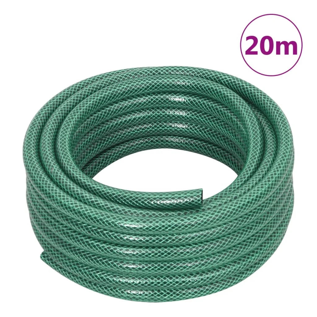 Vidaxl Mangueira de jardim com acessórios em pvc verde 0,5 20 M - Image 3