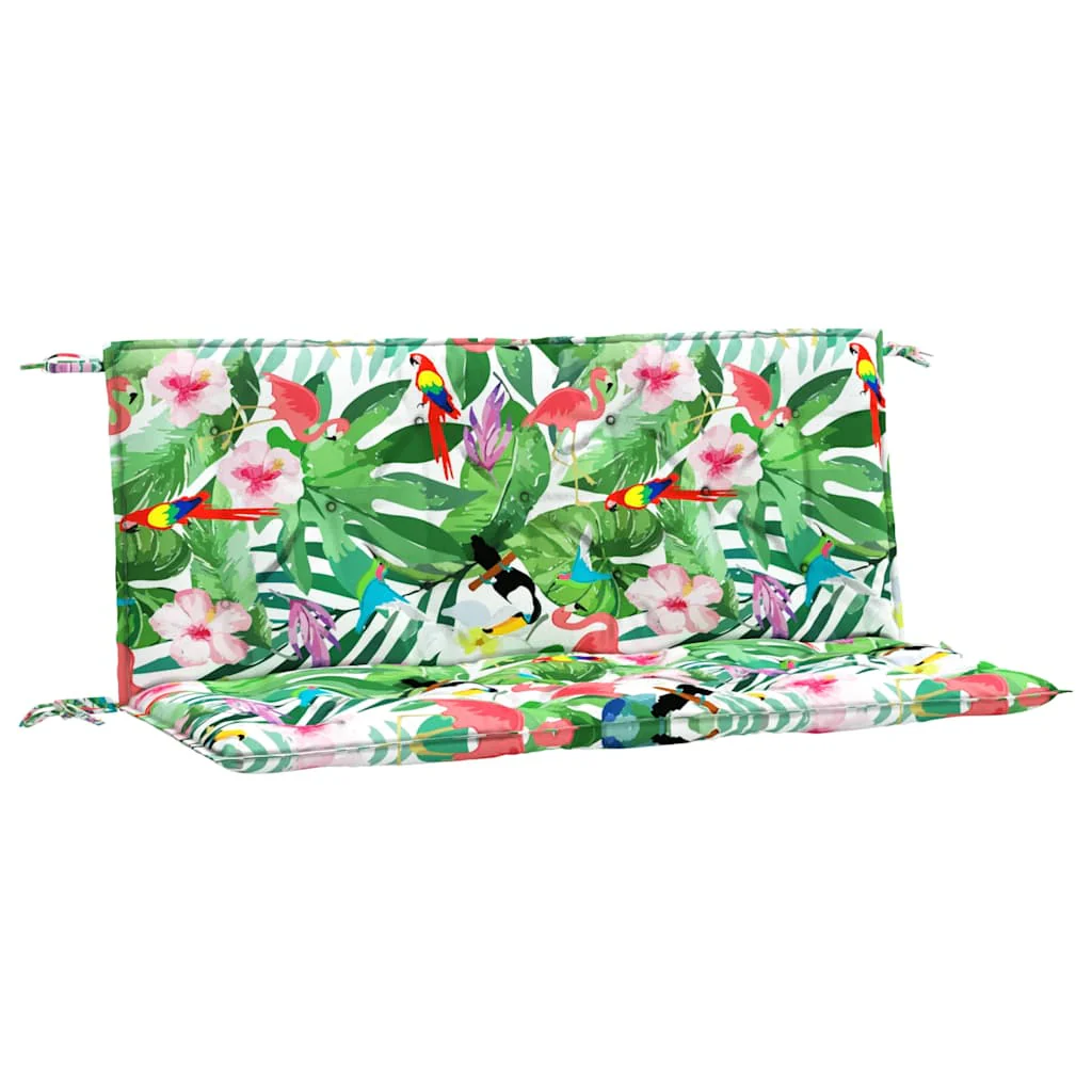 Vidaxl Almofadas para banco de jardim 2 peças em tecido multicolorido 120x50x7 Cm