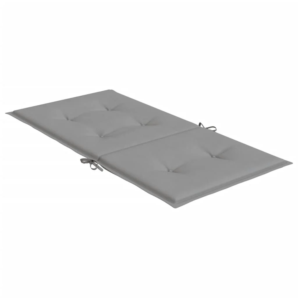 Vidaxl Almofada para cadeira de jardim encosto baixo 2 peças em tecido Oxford cinzento - Image 5