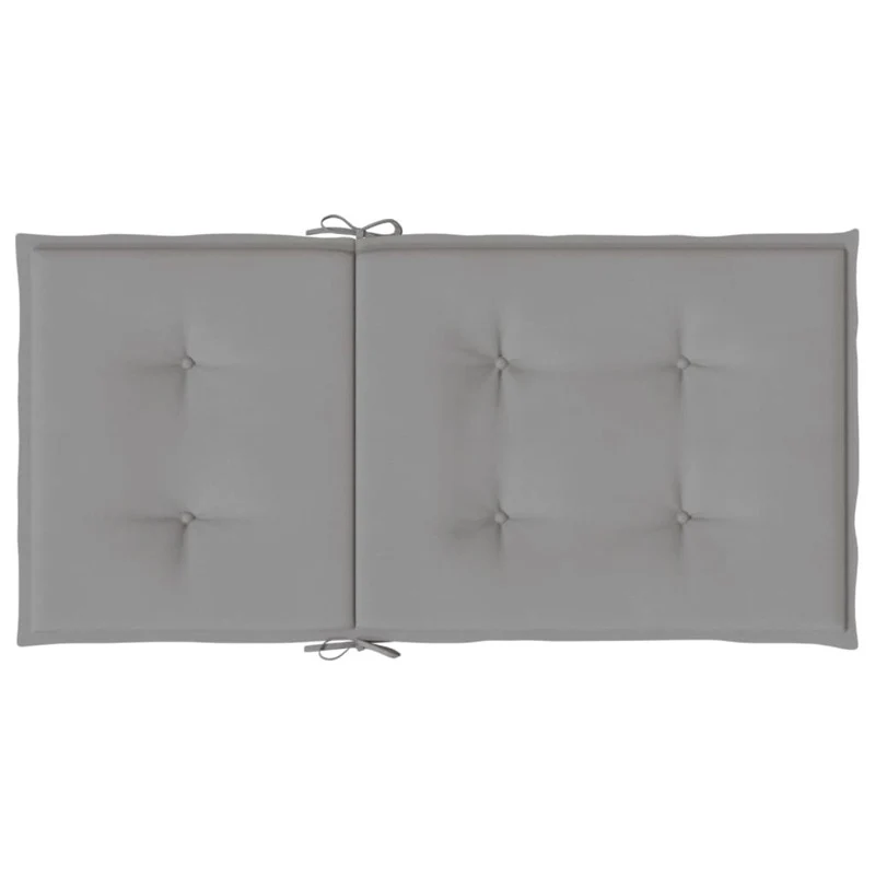 Vidaxl Almofada para cadeira de jardim encosto baixo 2 peças em tecido Oxford cinzento - Image 6
