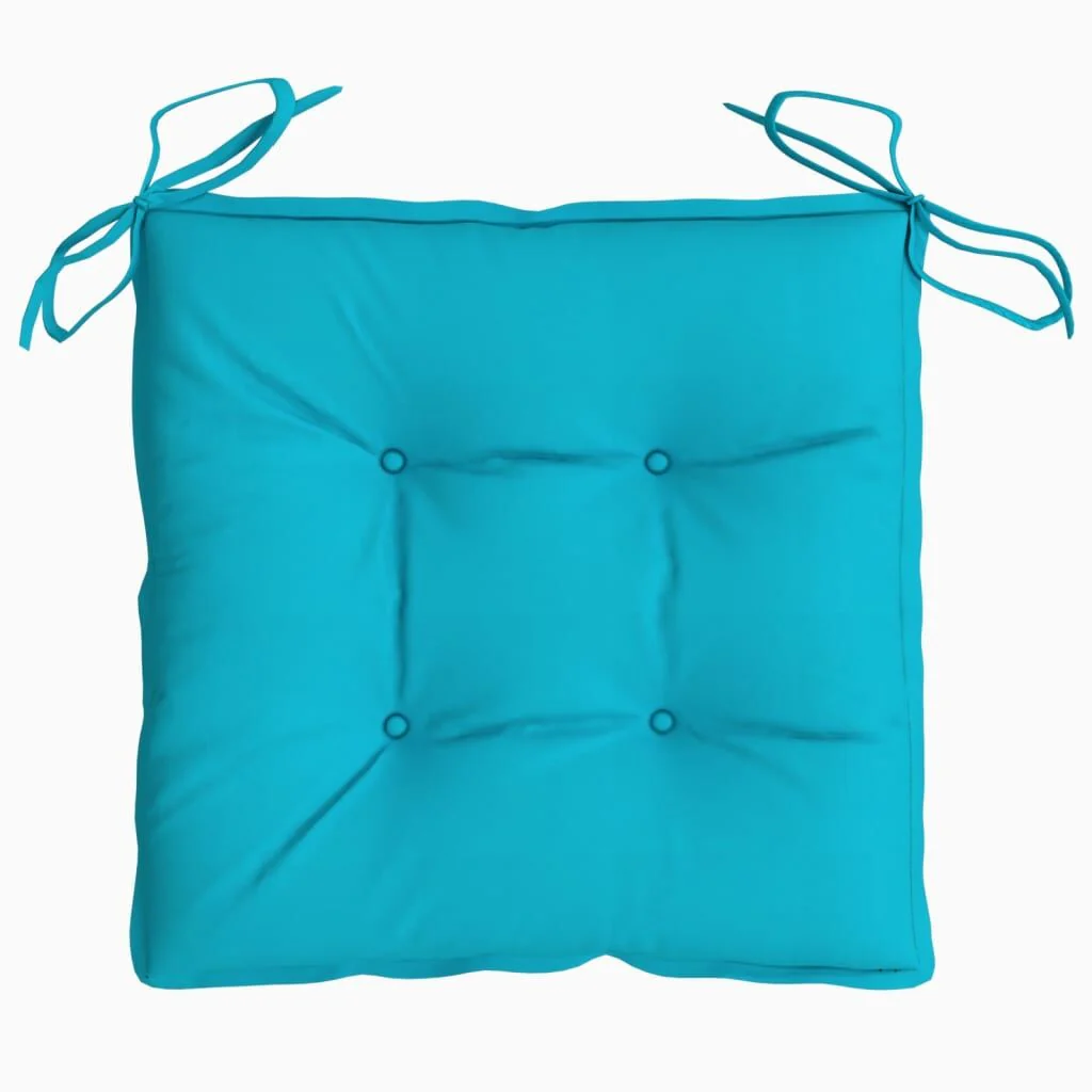 Vidaxl Cojines De Silla 6 Uds Tela Oxford Turquesa 50x50x7 Cm - Image 5