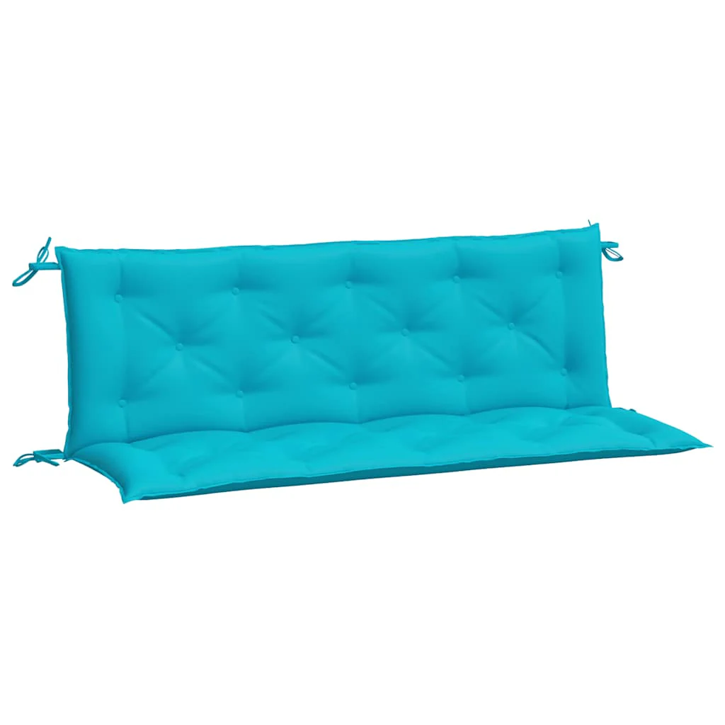 Vidaxl Almofadas para banco de jardim 2 unidades Tecido turquesa 150x50x7 Cm