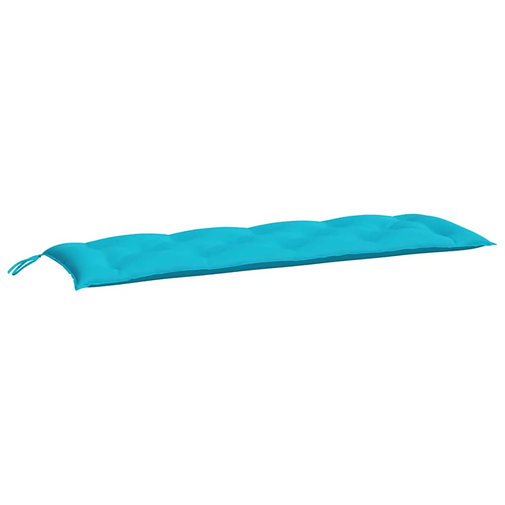 Vidaxl Almofadas para banco de jardim 2 unidades Tecido turquesa 150x50x7 Cm - Image 5
