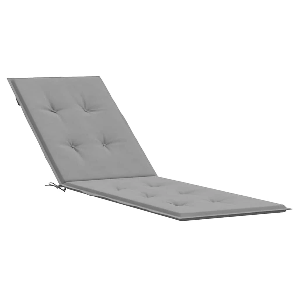 Vidaxl Cojín Para Tumbona Gris (75+105)x50x4 Cm