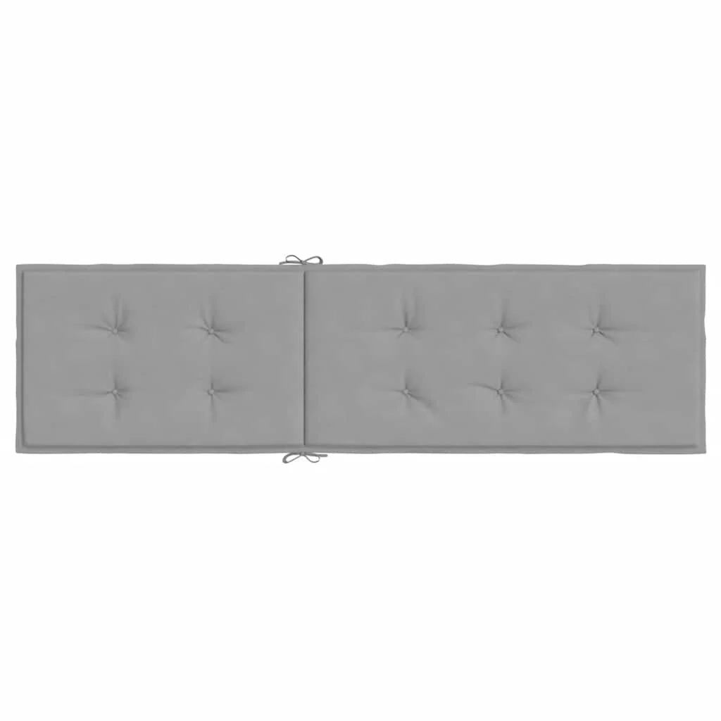 Vidaxl Cojín Para Tumbona Gris (75+105)x50x4 Cm - Image 5