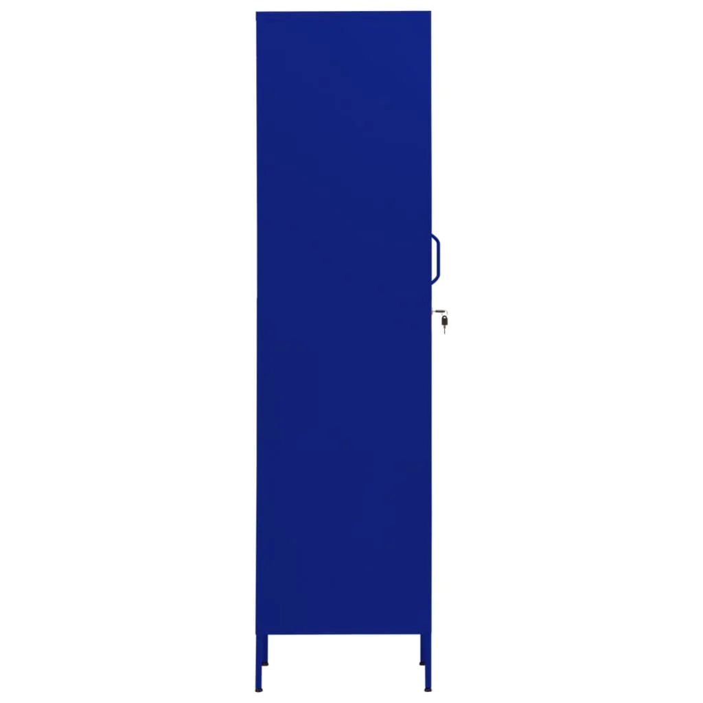 Armario Taquilla De Acero Azul Marino 35x46x180 Cm - Image 4