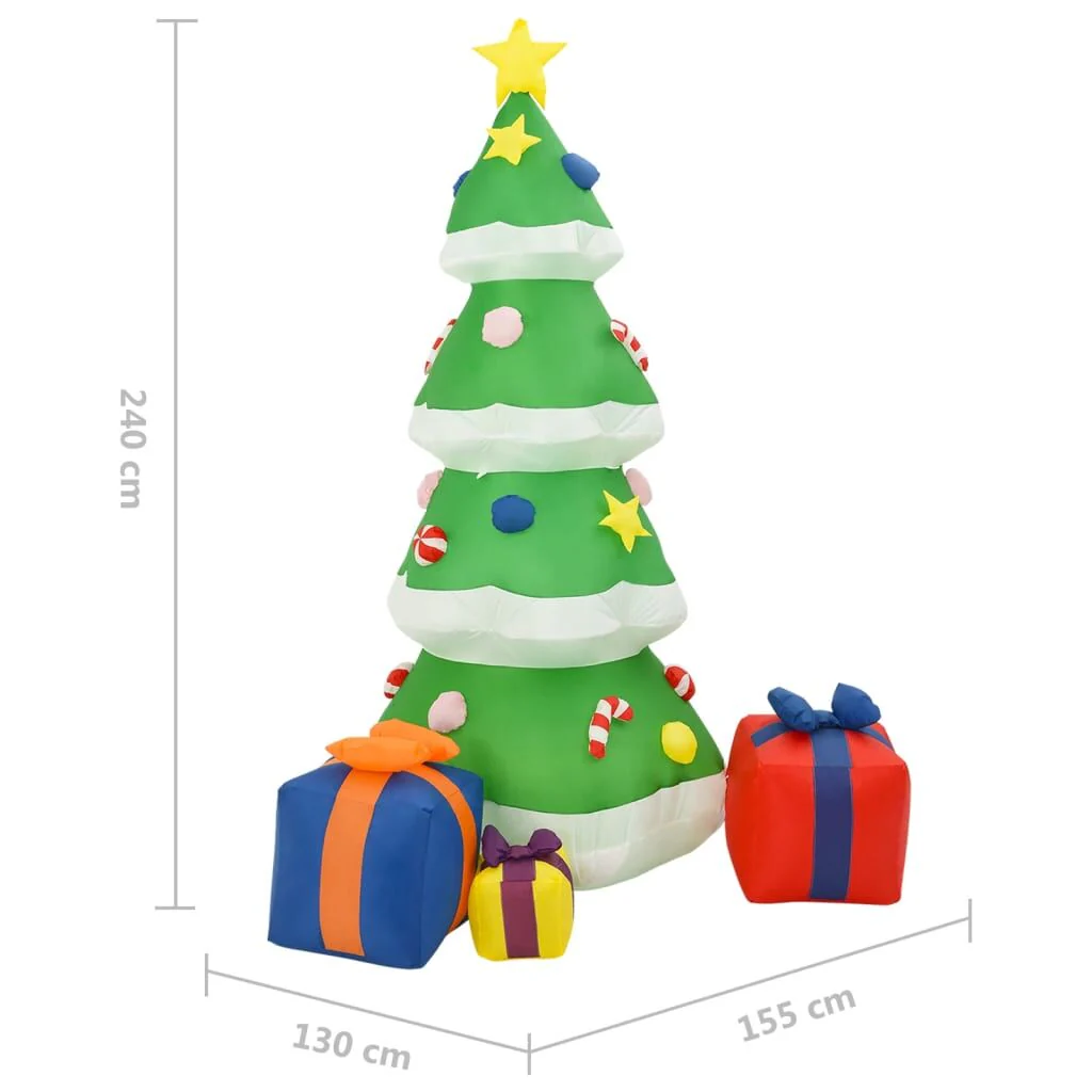 Vidaxl Ornamentos de Natal insufláveis com leds para interior e exterior 240 Cm - Image 3