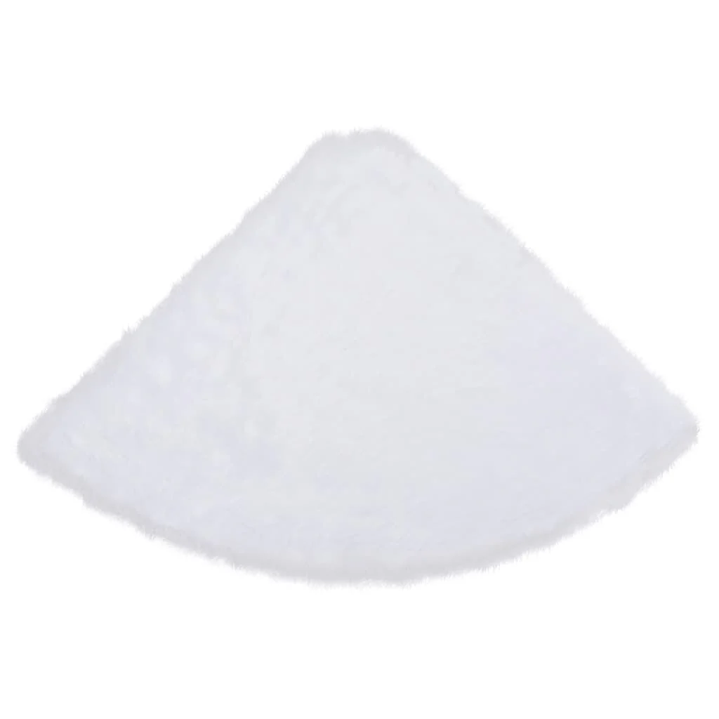 Vidaxl Saia para árvore de Natal Branco 122 Cm Couro sintético - Image 4