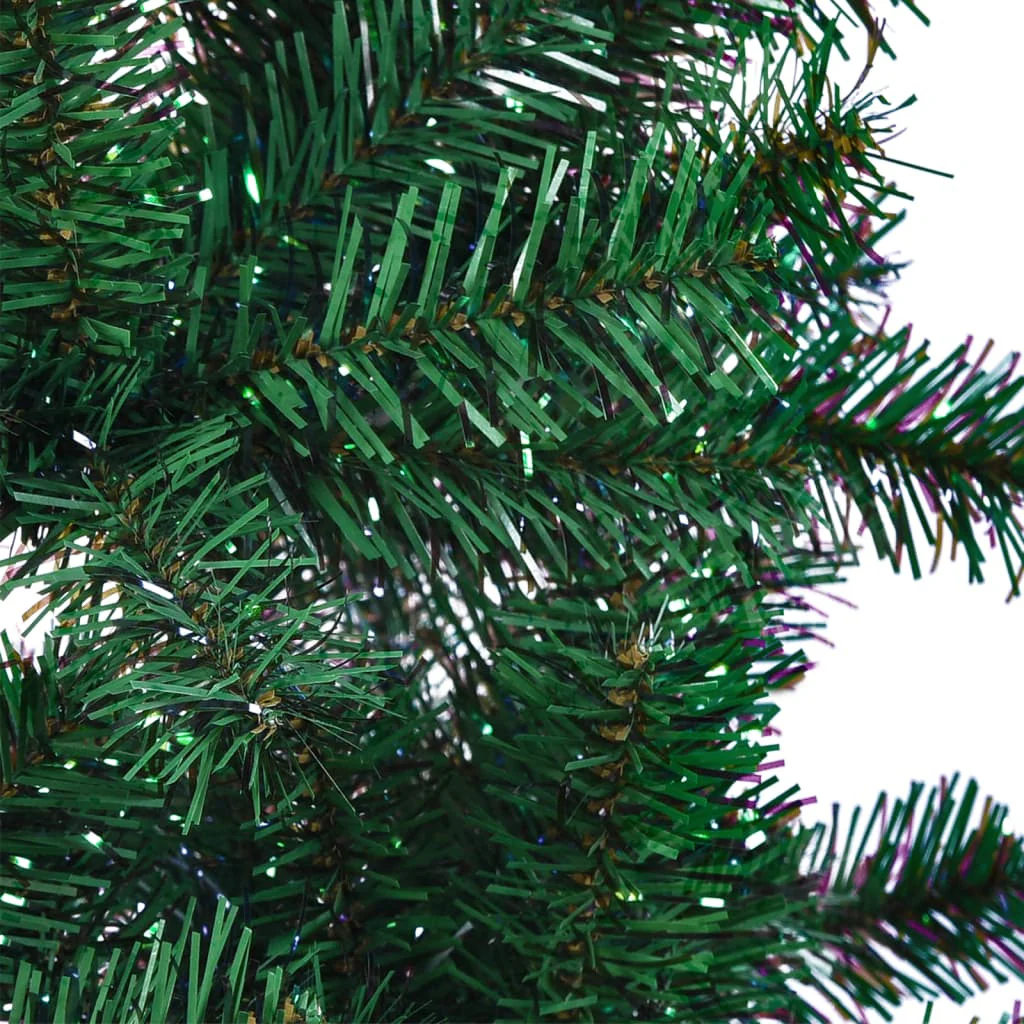 Vidaxl Árvore de Natal Artificial Árvore de Natal Artificial Verde Pontas Iridescentes 180cm - Image 4